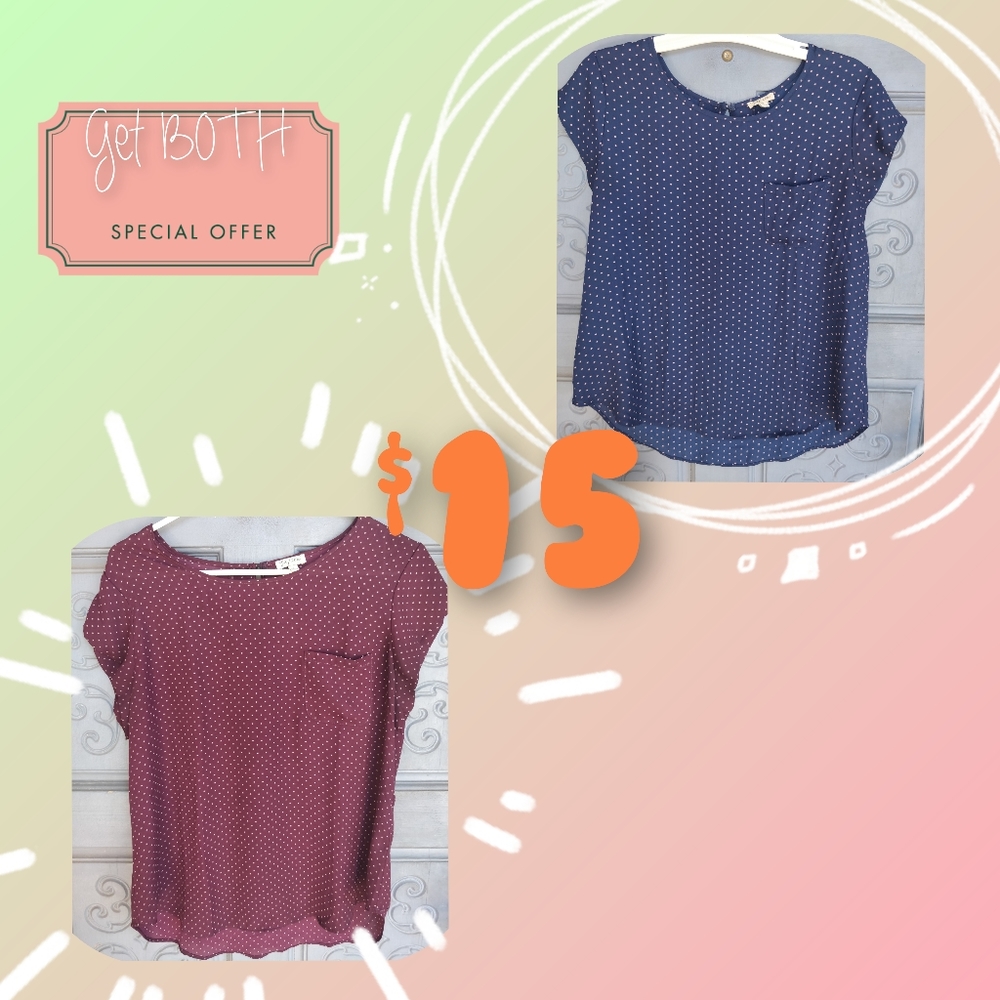 Lily White 2 blouses